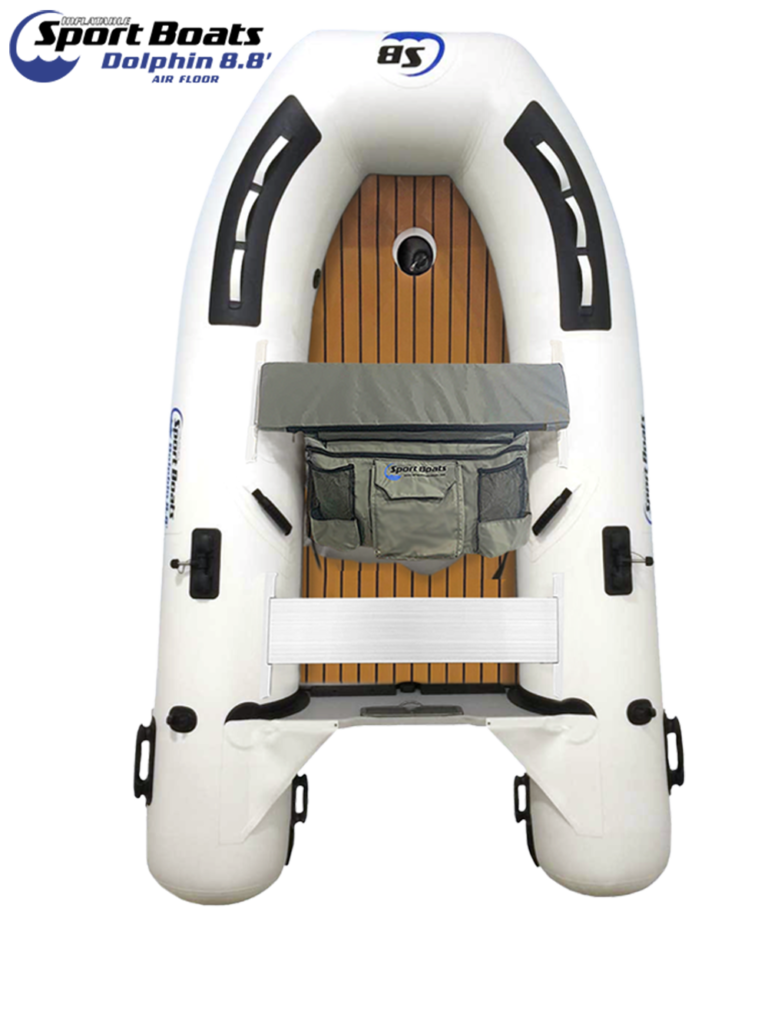 Inflatable Sport Boats Dolphin 8.8' Air Floor with EVA Foam Teak