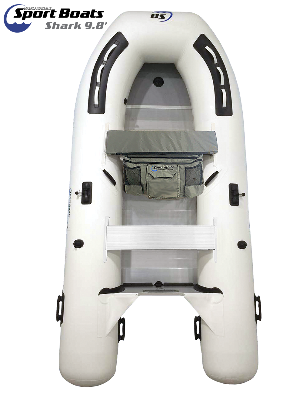 Inflatable Sport Boat - Shark 9.8' Aluminum Floor Inflatable Dinghy