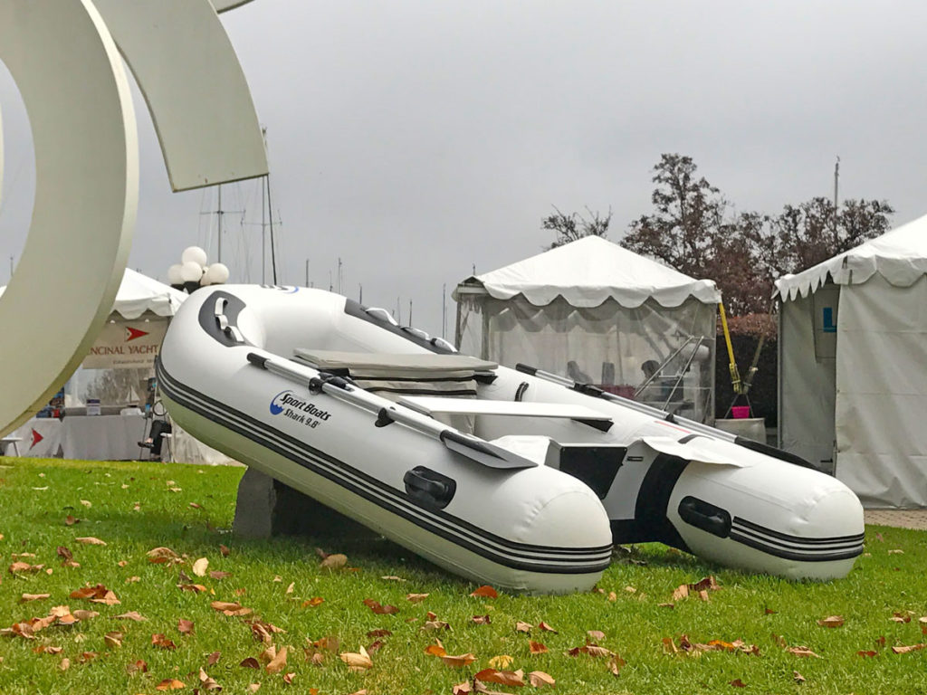 shark inflatable catamaran