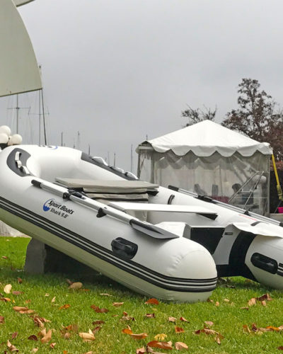 shark inflatable catamaran