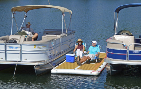 inflatable dock for patio boats