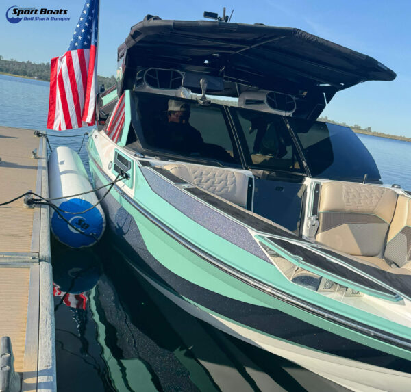 Bull bumper fender next to centurion boat