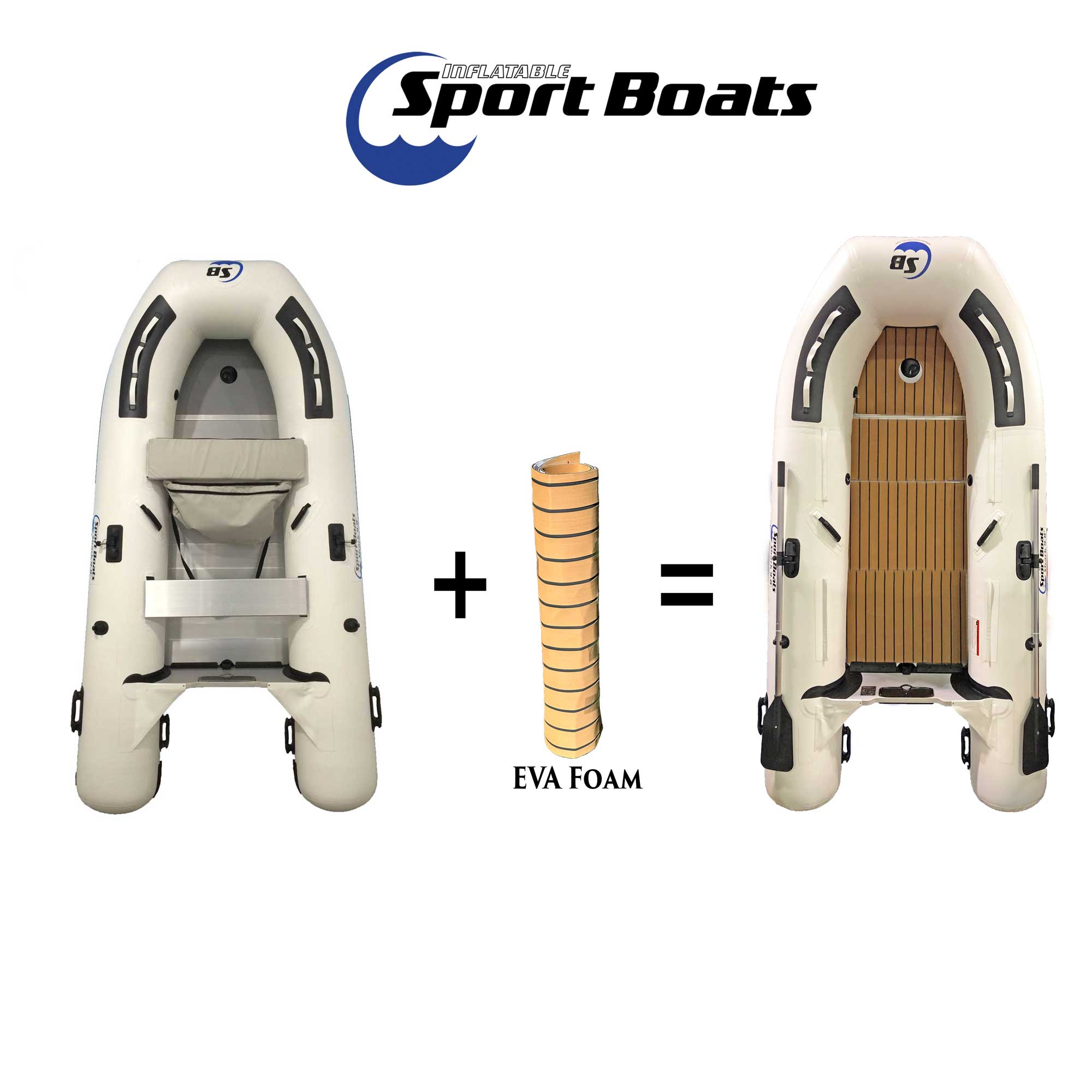 Inflatable Sport Boats EVA foam teak decking