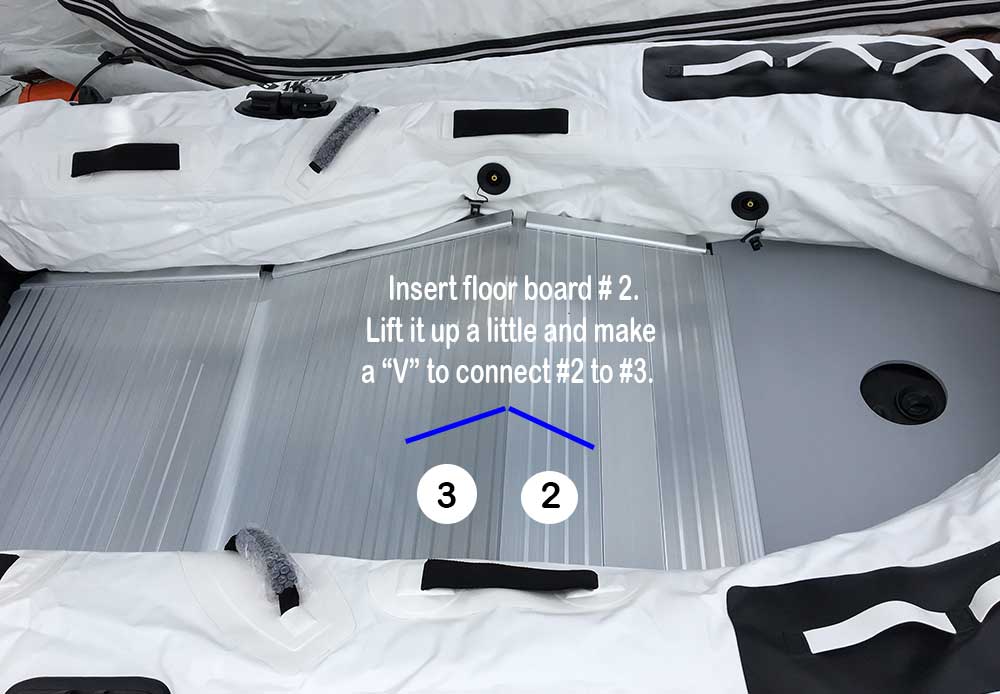 assembling a inflatable sport boat