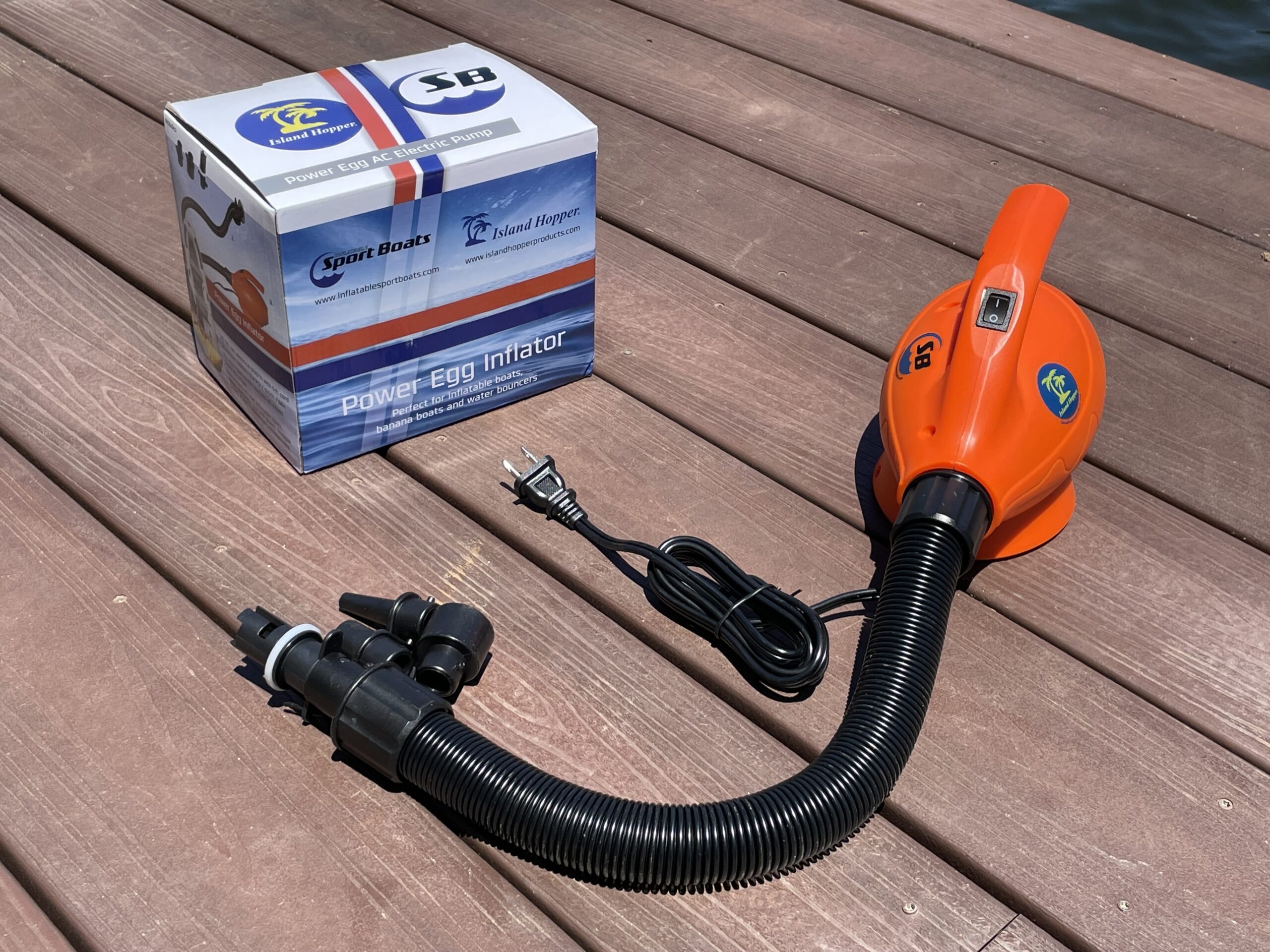Inflatable Sport Boats Power Egg inflator pump for your inflatable