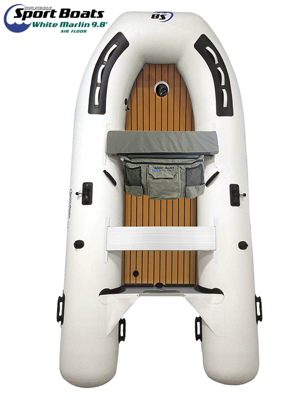 Inflatable Sport Boat - White Marlin 9.8' Air Floor Inflatable Dinghy